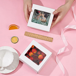 Square Foldable Creative Cardboard Box&nbsp;CON-WH0086-17A-01
