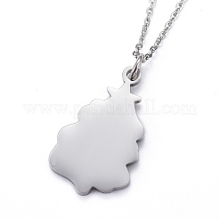 304 Stainless Steel Pendant Necklaces&nbsp;NJEW-Z008-04P