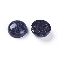 合成ブルーゴールドストーン青金砂石カボション  染め  半円  14~14.5x5~5.5mm&nbsp;G-L510-01A