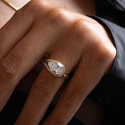 Alloy Rhinestone Finger Rings for Women&nbsp;WG1ECA2-01