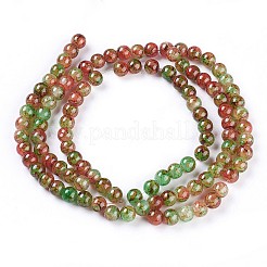 Spray Painted Glass Beads Strands&nbsp;GLAA-A038-C-47