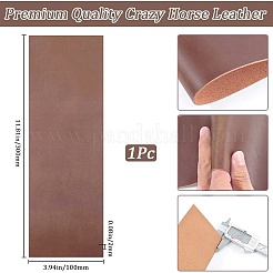 ソファ、家具、ソファ、車のシート用の革製修理パッチ  長方形  シエナ  300x100x2mm&nbsp;AJEW-WH20010-25A-02