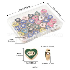 30Pcs Alloy Enamel Beads&nbsp;ENAM-FS0003-55