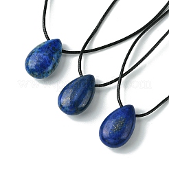 Natural & Synthetic Gemstone Pendant Necklaces&nbsp;NJEW-C046-02