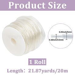 20m PE熱収縮チューブ  絶縁ケーブルスリーブ  1個のプラスチック製の空のスプール付き  透明  5~7mm&nbsp;DIY-GF0013-30A