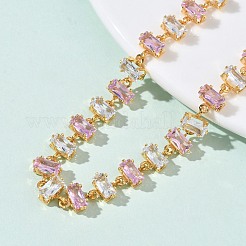 Brass Link Chain Bracelets&nbsp;BJEW-D378-06G