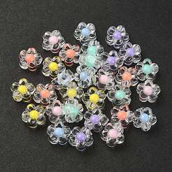 30Pcs 6 Colors Transparent Acrylic Beads&nbsp;TACR-YW0001-95