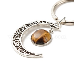 Natural Mixed Gemstone Cabochons Keychain&nbsp;KEYC-JKC00281