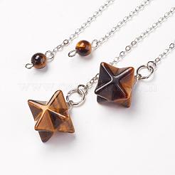 Chakra Natural Tiger Eye Dowsing Pendulums&nbsp;G-F516-01J
