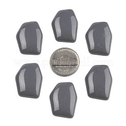オペークアクリルカボション  不規則な六角形  グレー  25.5x19.5x5.5mm  約253個/500g&nbsp;MACR-S373-143-A03