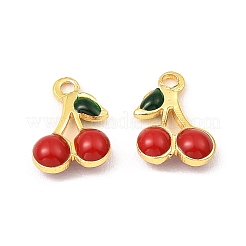 Brass Enamel Charms&nbsp;KK-K337-01G-01