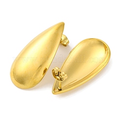 Ion Plating(IP) 304 Stainless Steel Teardrop Stud Earrings&nbsp;EJEW-D281-31G