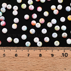 焼付塗装ガラスシードビーズ  ラウンド  ミックスカラー  4~4.5x3~4mm  穴：0.9~1.2mm  約4500~6250個/ポンド&nbsp;SEED-N007-02A