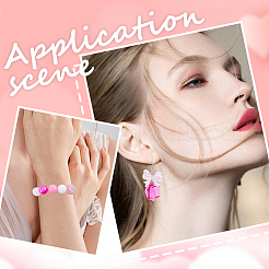 60個 12スタイル DIY アクリル＆プラスチックビーズ ジュエリー製作キット  ピンク  18~20x20~21.5x14.5~20mm  穴：2~3mm  5個/スタイル&nbsp;DIY-SC0025-49A