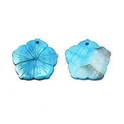 Natural Freshwater Shell Pendants&nbsp;SHEL-N026-175B-01
