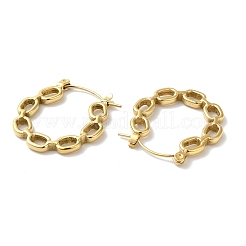 Rack Plating 304 Stainless Steel Hoop Earrings for Women&nbsp;EJEW-Z026-24G