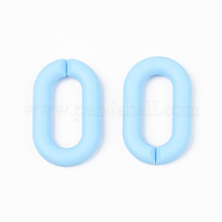 Opaque Spray Painted Acrylic Linking Rings&nbsp;OACR-T024-02-I03