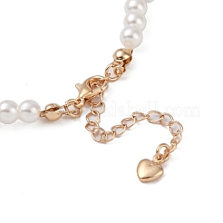 Brass Pave Clear Cubic Zirconia Star Link Chain Bracelets&nbsp;BJEW-M321-01B