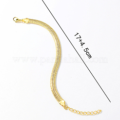 Brass Snake Chain Bracelets&nbsp;GY7677