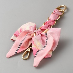 Polyester Bowknot Bag Extension Chains&nbsp;AJEW-WH0248-816A