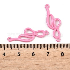 Spray Painted Alloy Bowknot Links Connector Charms&nbsp;PALLOY-T096-09G