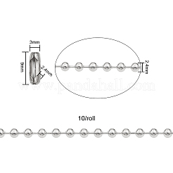 304 Stainless Steel Ball Chains&nbsp;CHS-CJ0001-26