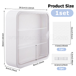 ミニフィグのディスプレイケース  ホワイト  29.5x8x30cm&nbsp;ODIS-WH0816-001A