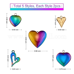 Jewelry Heart Pendant Making Finding Kit&nbsp;DIY-SZ0008-37