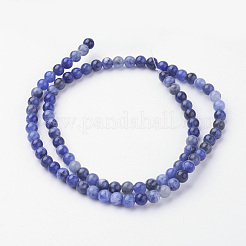 Natural Sodalite Bead Strands&nbsp;G-G735-58-4mm-A