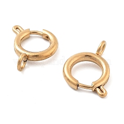 Ion Plating(IP) 304 Stainless Steel Spring Ring Clasps&nbsp;STAS-E104-09E