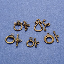 混合チベットスタイルのマンテル  ミックスカラー  トグル：15~25x10~15mm  バー：15~25mm  穴：2~3mm&nbsp;TIBE-MSMC008-01