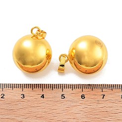 真鍮製ベルペンダント  妊娠ボーラ  ラウンドチャーム  ゴールドカラー  24.5x20.5mm  穴：7.5x4.5mm&nbsp;KK-I682-01A-G