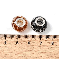 Glow In The Dark Handmade Luminous Style Lampwork Large Hole European Beads&nbsp;LPDL-R007-02