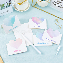 60Pcs 6 Colors Paper Greeting Cards&nbsp;DIY-GF0011-24
