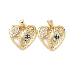 Brass with Cubic Zirconia Pendants&nbsp;KK-G453-09G