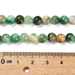 天然グリーンラインジャスパービーズ連売り  ラウンド  6~6.5mm  穴：0.8mm  約64個/連  15.47~15.55''（39.3~39.5センチメートル）&nbsp;G-B128-A03-02