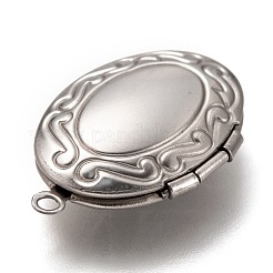 Non-Tarnish 316 Stainless Steel Locket Pendants&nbsp;STAS-O135-05P