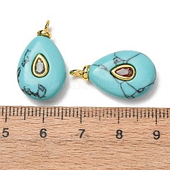 Dyed Synthetic Turquoise Pendants&nbsp;GG-CBAA798-01G-02