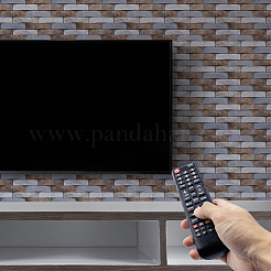3D Brick Pattern PVC Self Adhesive Wall Stickers&nbsp;DIY-WH0308-550C