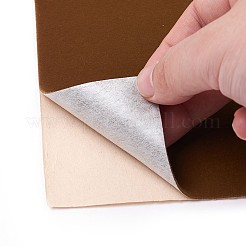 ジュエリー植毛織物  ポリエステル  自己粘着性の布地  長方形  コーヒー  29.5x20x0.07cm&nbsp;X-DIY-F022-A10