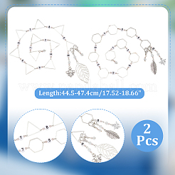 Acrylic Beaded Knitting Row Counter Chains&nbsp;HJEW-NB00146