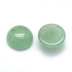 Natural Green Aventurine Cabochons&nbsp;G-P393-R15-8MM