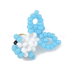 MIYUKI Round Glass Seed Beads Glass Pendants&nbsp;PALLOY-MZ01451-02
