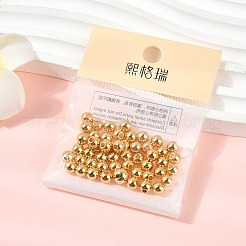 シェグレイスの真鍮ビーズ  ラウンド  長持ちメッキ  カドミウムフリー＆ニッケルフリー＆鉛フリー  18KGP本金メッキ  5x4.5mm  穴：1.6mm&nbsp;XGR0042G-18G