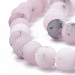 天然な桜のジャスパービーズ連売り  艶消し  ラウンド  6mm  穴：1mm  約63個/連  15.5インチ&nbsp;G-T106-275