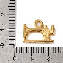 イオンプレーティング（IP）304ステンレスペンダント  ミシンのチャーム  18KGP本金メッキ  15x19x3mm  穴：2.5mm&nbsp;STAS-N103-44G