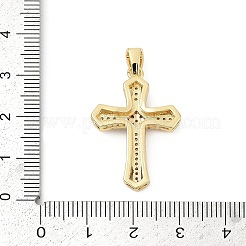 Brass Micro Pave Cubic Zirconia Pendants&nbsp;KK-U058-14G