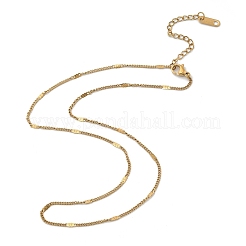 2MM 304 Stainless Steel Curb Chain Necklaces for Women Men&nbsp;NJEW-F351-04G