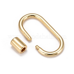 Brass Screw Carabiner Lock Charms&nbsp;X-KK-T047-07G