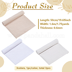 3Pcs 3 Colors Linen Fabric&nbsp;DIY-FG0010-03